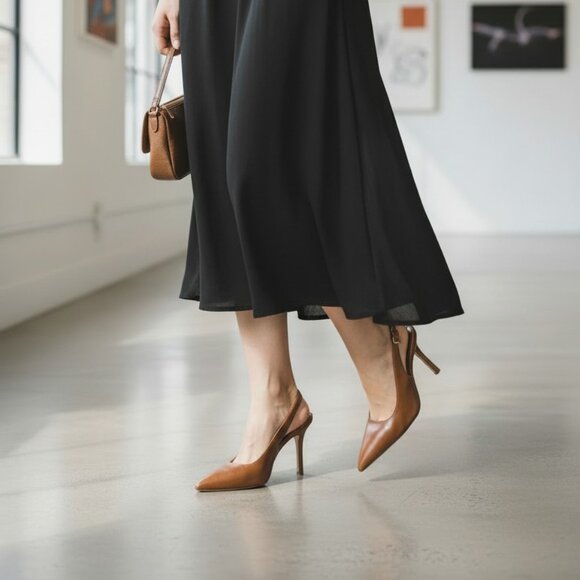 Steve Madden Shoes - Woman's Heels Steve Madden Divine Camel Leather Size 9.5